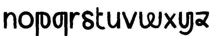 Happie Night Font LOWERCASE