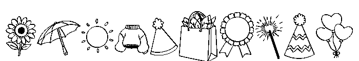 Happiness Doodle Font OTHER CHARS