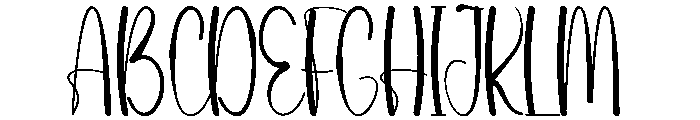 Happy Baddie Font UPPERCASE