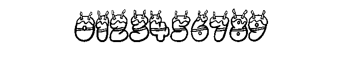 Happy Birthday By Squee Regular Font OTHER CHARS