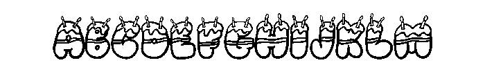 Happy Birthday By Squee Regular Font UPPERCASE
