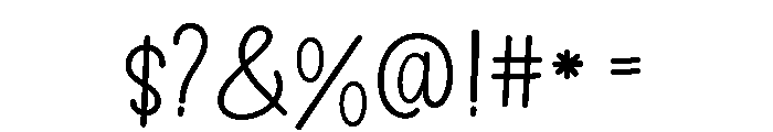 Happy Birthday Thin Font OTHER CHARS