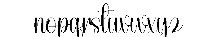 Happy Blooming Font LOWERCASE