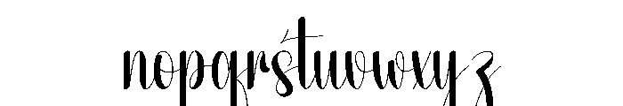 Happy Bookmark Font LOWERCASE