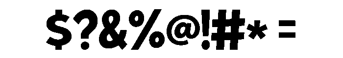 Happy Chunky Font OTHER CHARS