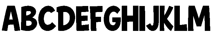 Happy Chunky Font UPPERCASE