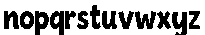 Happy Chunky Font LOWERCASE