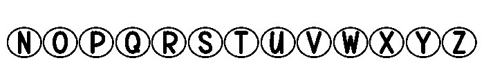 Happy Circle Font UPPERCASE