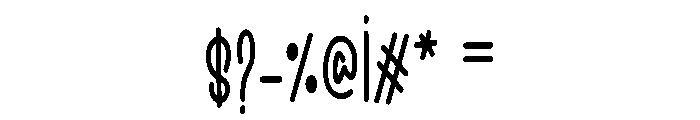 Happy Creativ Font OTHER CHARS