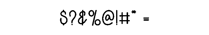 Happy Creative Font OTHER CHARS
