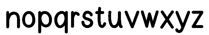 Happy Curve40 Font LOWERCASE