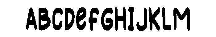 Happy Cute Regular Font UPPERCASE