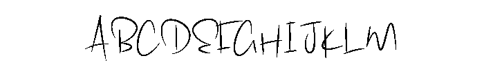 Happy Detailing Font UPPERCASE