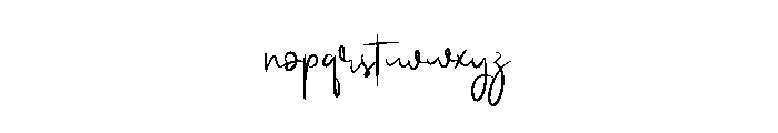 Happy Detailing Font LOWERCASE