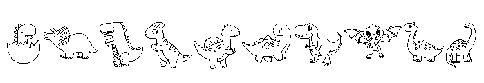 Happy Dinosaurs Font OTHER CHARS