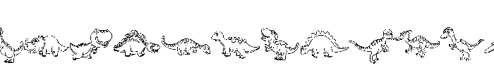 Happy Dinosaurs Font UPPERCASE