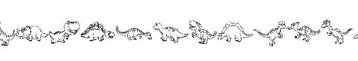 Happy Dinosaurs Font LOWERCASE