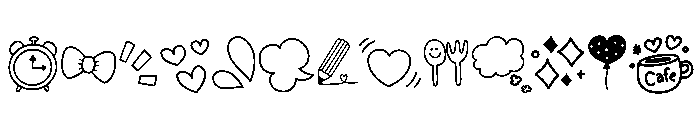 Happy Doodle Icons FONT