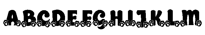 Happy Easter Bunny Font UPPERCASE