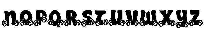 Happy Easter Bunny Font UPPERCASE