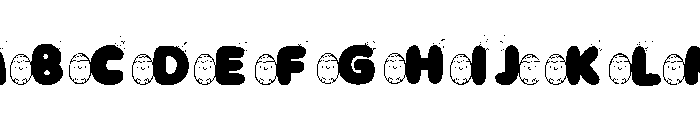 Happy Egg Font Font UPPERCASE