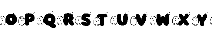 Happy Egg Font Font UPPERCASE