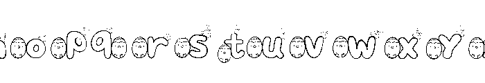 Happy Egg Font Font LOWERCASE