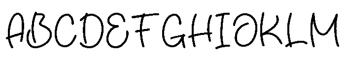 Happy Family Regular Font UPPERCASE