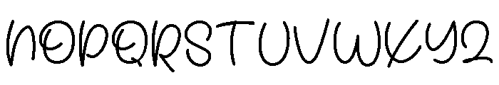 Happy Family Regular Font UPPERCASE
