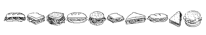 Happy Hamburger Font OTHER CHARS