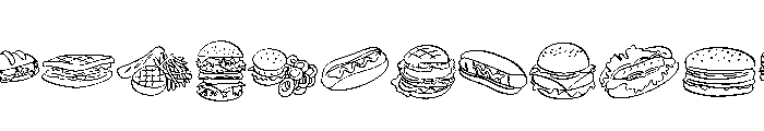 Happy Hamburger FONT