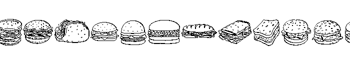 Happy Hamburger Font LOWERCASE