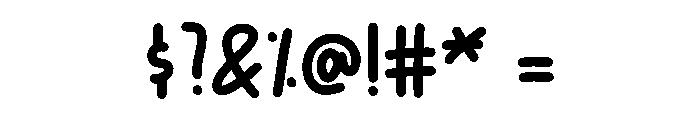 Happy Hand Font OTHER CHARS