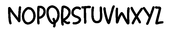 Happy Hand Font UPPERCASE