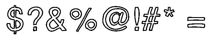 Happy Hollow Medium Font OTHER CHARS