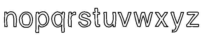 Happy Hollow Medium Font LOWERCASE