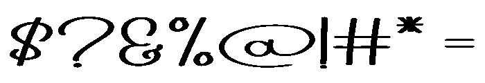 Happy Jasmine Font OTHER CHARS