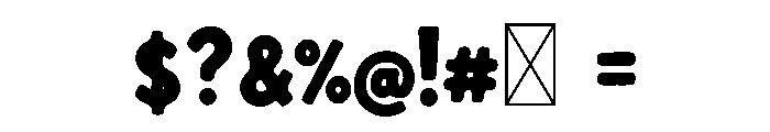 Happy Jump Font OTHER CHARS
