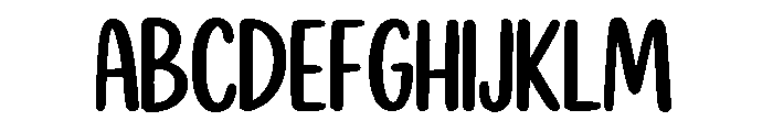 Happy Kindness Regular Font UPPERCASE