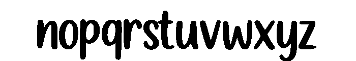 Happy Kindness Regular Font LOWERCASE