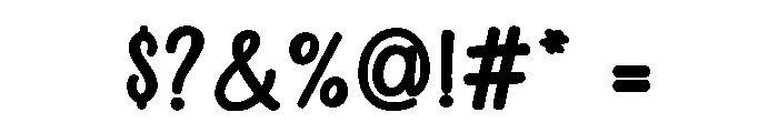 Happy Maker Bold Font OTHER CHARS