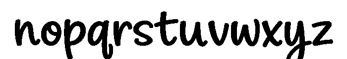 Happy Maker Bold Font LOWERCASE