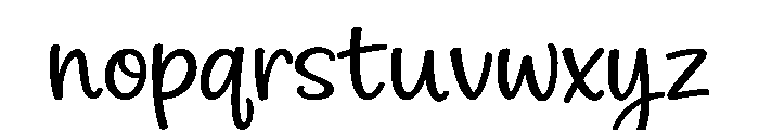 Happy Maker Font LOWERCASE