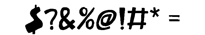Happy Mess Alt2 Font OTHER CHARS