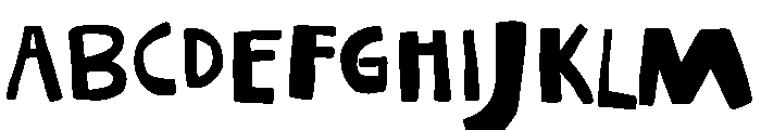 Happy Mess Alt2 Font UPPERCASE