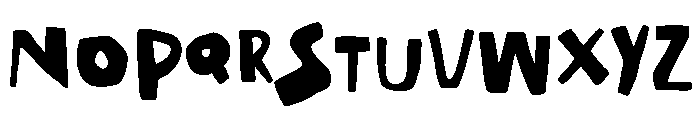 Happy Mess Alt2 Font UPPERCASE
