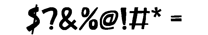 Happy Mess Font OTHER CHARS