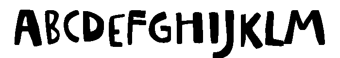 Happy Mess Font UPPERCASE