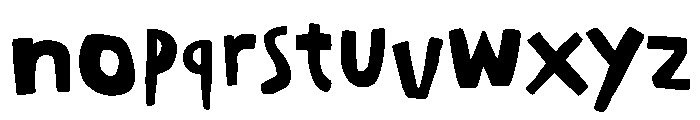 Happy Mess Font LOWERCASE