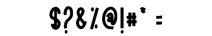 Happy Midnight Font OTHER CHARS